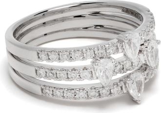 Persée 18kt white gold diamond ring - women - Diamond - 52 - Silver