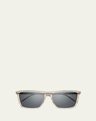 Saint Laurent Mens Rectangle Acetate Sunglasses