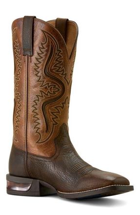 Ariat Captivate Wide Square Toe Cowboy Boot in Brown at Nordstrom, Size 11.5