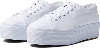 Keds Triple Up Canvas Womens Shoes White : 5.5 B - Medium