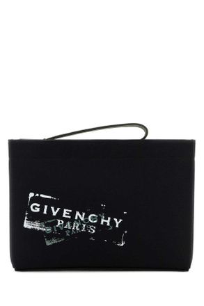 Givenchy Black Canvas Clutch