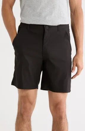 DKNY Essential Tech Chino Shorts in Black at Nordstrom Rack, Size 3636