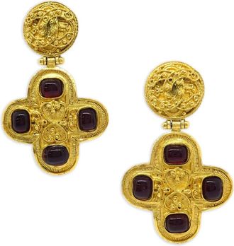 Chanel Orecchini con pietre 1994 - Oro