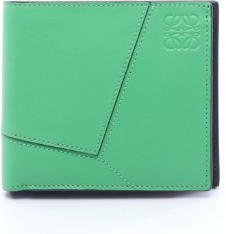 Loewe Green Leather Wallet (Bi-Fold) (Pre-Owned)