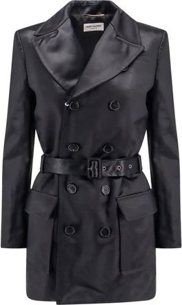 Saint Laurent Jassen - Dames - Blazers - Zwart - M - Katoen - Jassen