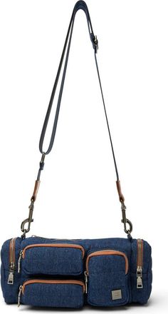 Think Royln Lady Cargo Shoulder Bag in Dark Denim at Nordstrom
