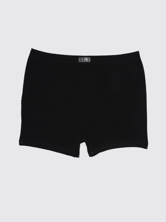 Maison Margiela Boxer in cotone stretch slim fit con logo a contrasto