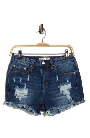 Madden Girl Festival Denim Shorts in Dark Wash at Nordstrom Rack, Size 13