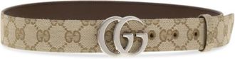 Gucci Beige GG Logo Buckle Belt