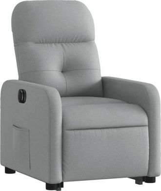 vidaXL Vidaxl - Sill&oacute;n El&eacute;ctrico Reclinable Elevable De Tela Gris Claro