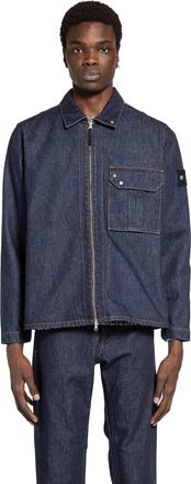 Stone Island 1200002 Overshirt in Raw Denim