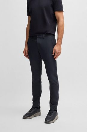 Boss Green by Hugo Boss Stretch-Hose BOSS GREEN T Commuter-Slim, Herren, Gr. 52, N-Gr, blau (dunkelblau402), Web, Obermaterial: 95% Polyester, 5% Elasthan, unifarben, slim fi