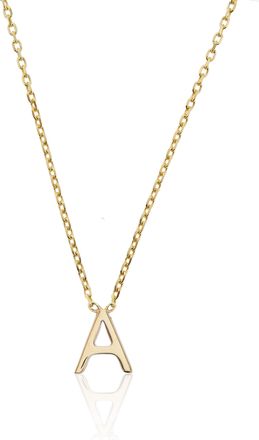 Lily & Roo Solid Gold Miniature Initial Letter Necklace