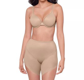 Miraclesuit Show Stopper Slanted Hem Shaping Short In Beige