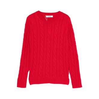 Gimaguas Round-neck Knitwear, female, Red, S, Braid Jumper