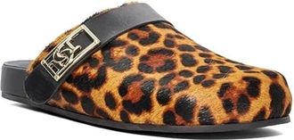 Dune London Gracella Clog Womens Brown Leopard Slip-On Comfort Shoes HTAT1026