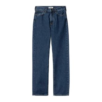 Carhartt Work in Progress Jeans, Dames, Blauw, W27, Katoen, Straight Jeans