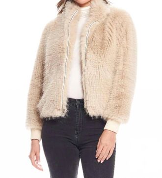 Fabulous Furs Parkside Bomber Jacket In Champagne
