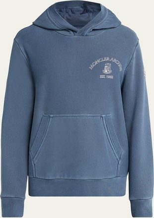 Moncler Mens Rowing Logo Cotton Hoodie
