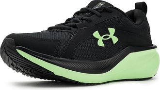 Under Armour Charged Assert 11 Mens Shoes Black/Black/Lumos Lime : 10.5 D - Medium, Textile
