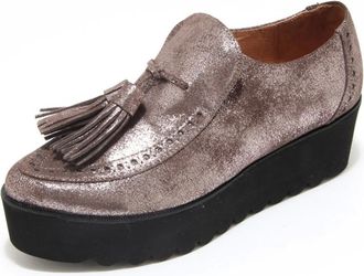 Paloma Barceló Loafers, female, Brown, 6 UK, Vintage Glitter Wedge Shoes