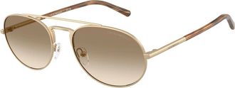 Emporio Armani Zonnebril Ea 2171 Bruin - Heren - Zonnebrillen - Geel - 57 MM - Accessoires