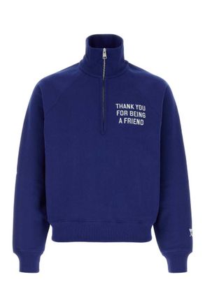 Ami Blue Half Zip Sweatshirt