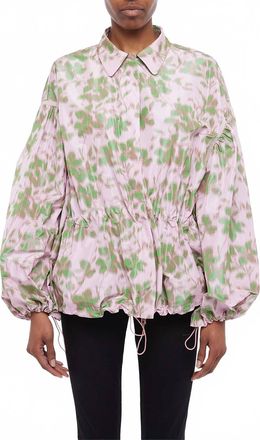 Giambattista Valli Jacquard Chine Jacket In Rose Multi