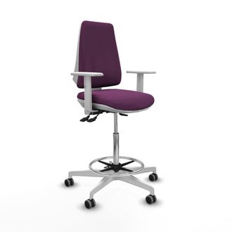 Piqueras y Crespo Piqueras-y-crespo Taburete Elche Blanco Y Morado Confortable