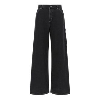 Carhartt Work in Progress Jens Broek - Dames - Jeans - Zwart - Maat: W25 Katoen