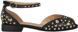 Alma En Pena Flat Sandals, female, Black, 6 UK, Studded crab sandals
