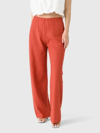 Vince Cotton-Blend High-Waist Bias Pant In Terra