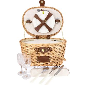 Les Jardins de la Comtesse Cesta de picnic de mimbre Rivoli - 2 personas