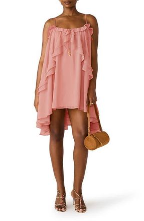 Steve Madden Lorella High-Low Minidress in Spiced Coral at Nordstrom, Size X-Small