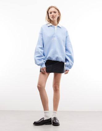 Nike Jordan Top stile rugby blu