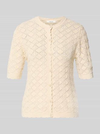 Selected Regular Fit Strickjacke aus reiner Baumwolle Modell SOFIA in Offwhite, Gr&ouml;&szlig;e XL