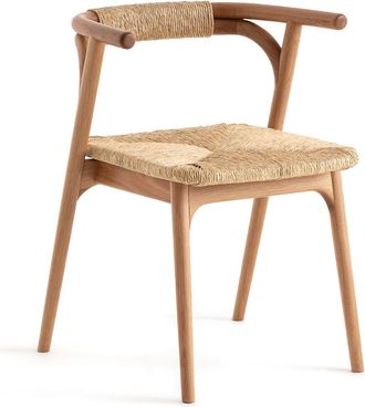 AM.PM Tafelstoel van eiken en stro, Fermyo