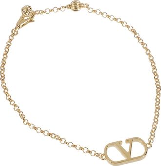 Valentino Garavani VLogo Signature Metalen Armband - Dames - Armbanden - Geel - M - Accessoires