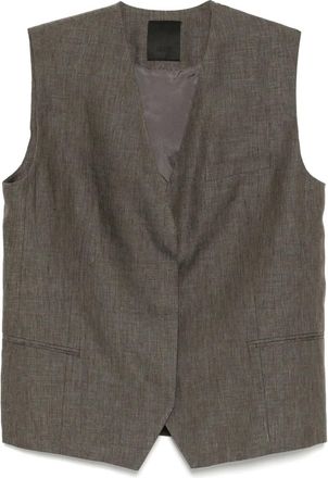 JNBY Gilet in lino - Marrone
