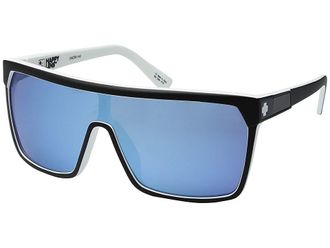 Spy Flynn Plastic Frame Fashion Sunglasses Whitewall/Happy Gray/Green/Light Blue Spectra, Acetate