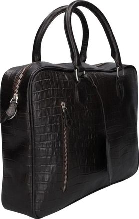 Stefano Lauran Sr 177 Croco - Heren - Laptoptassen - Bruin - ONE Size - Tassen