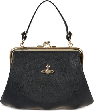 Vivienne Westwood Granny Frame kleine shopper met mesh - Zwart