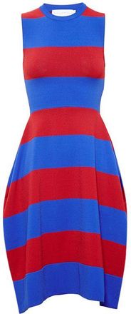Stella McCartney Red & blue striped cotton t-shirt dress Size S