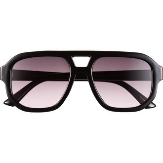 Vince Camuto 128mm Gradient Aviator Sunglasses in Black at Nordstrom Rack