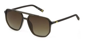 Fila SFI312 Polarized Z51P Mens Sunglasses Green Size 57