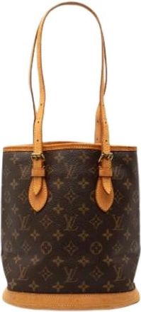 Louis Vuitton Pre-owned Petit Bucket - Dames - Vintage Tas - Bruin - ONE Size - Leer - Vintage