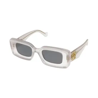 Loewe Smoke Mirror Rectangular Ladies Sunglasses LW40101I 25C 46
