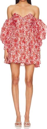 Bardot Lani Floral Mini Dress In Red