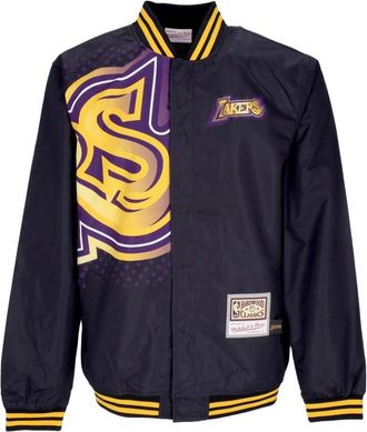 Mitchell & Ness NBA Big Face Bomber Jacket Loslak - Heren - Bomber jackets - Paars - S - Polyester - Jassen