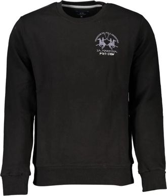 La Martina Sweatshirt met lange mouwen - Heren - Sweatshirts - Zwart - L - Katoen - Hoodies & sweatvesten